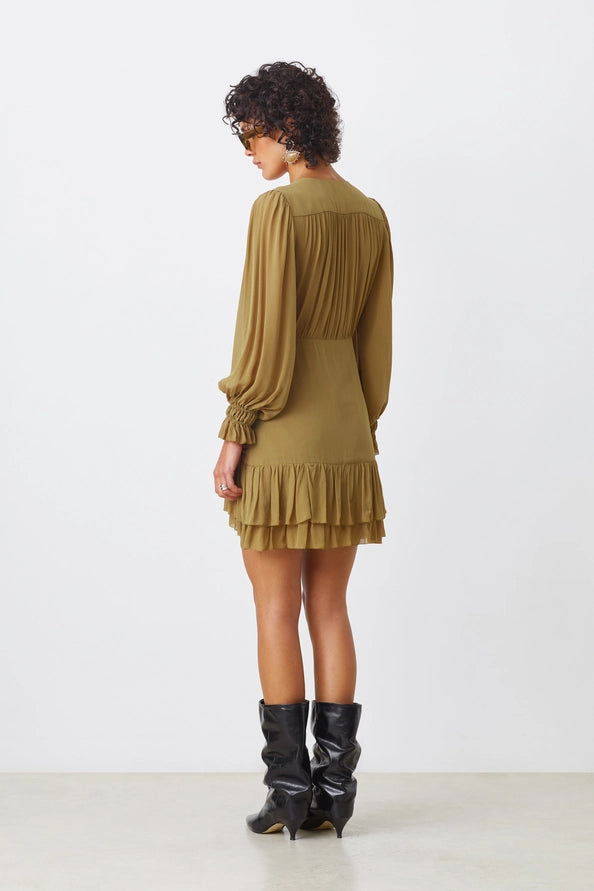 The Clelia Dress in Nature Sage