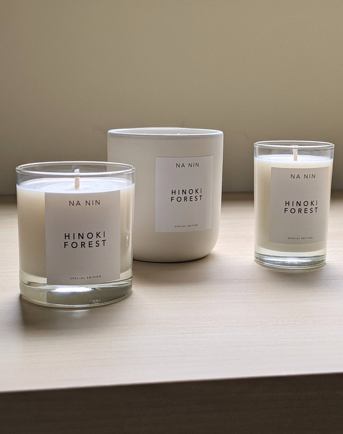 Hinoki Forest Candle by NA NIN / 8oz