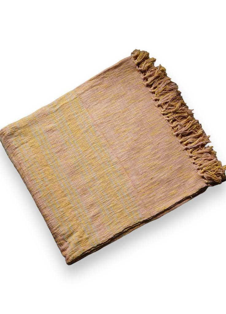 The Annahmol Rustic Linen & Cotton Throw