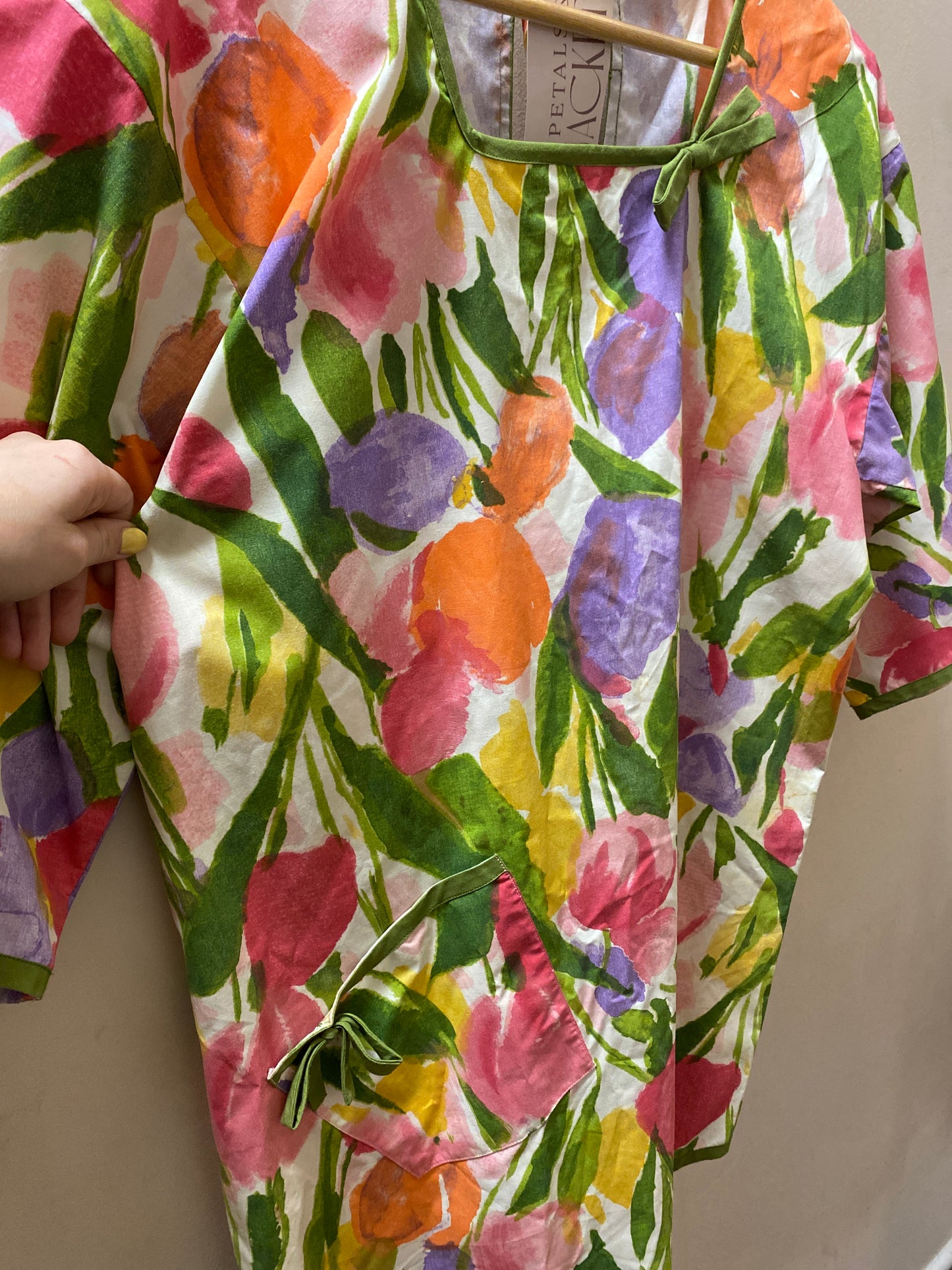 Vintage Garden Smock With Open Back