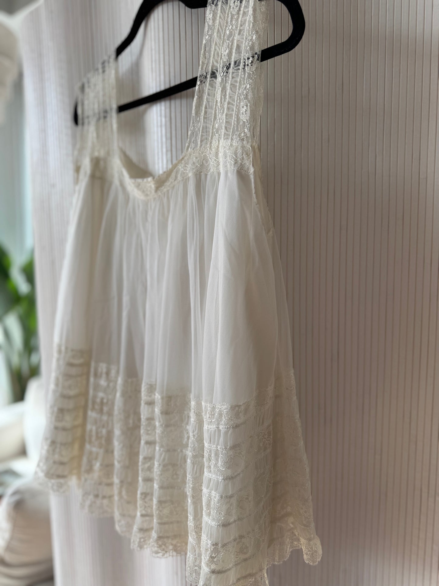 Vintage Coquette Lace Babydoll Top