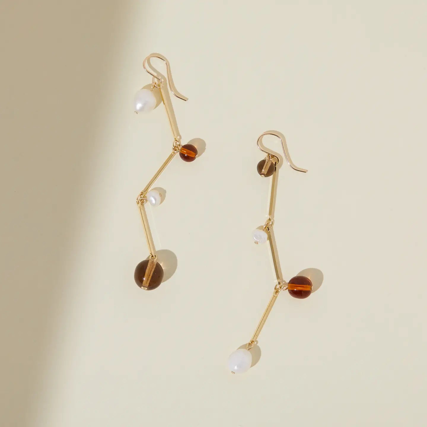 The Fête Earrings - 3" in Tan