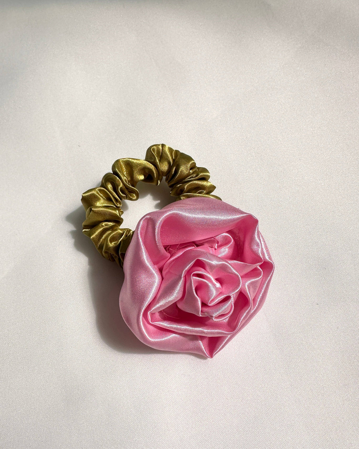 Rosette Scrunchie in Peach by Room Shop