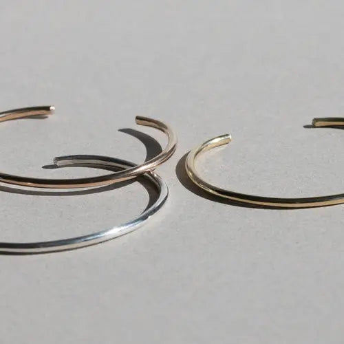 The Simple Cuffs in Sterling Silver