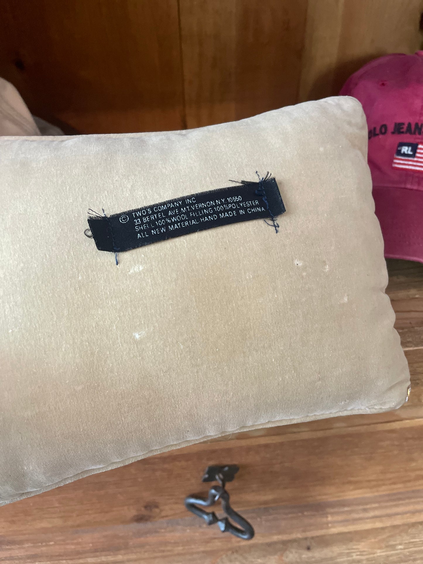 Vintage Tennis Racket Needlepoint Pillow