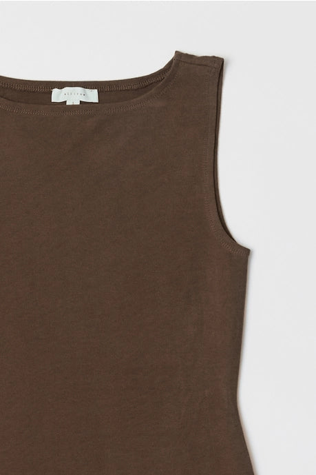 The Nikki Mini Dress in Taupe