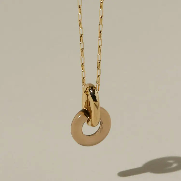 The Anna Necklace in Beige