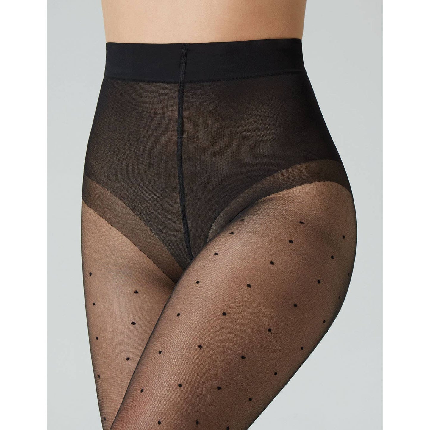 Polka Dot Tights in Black