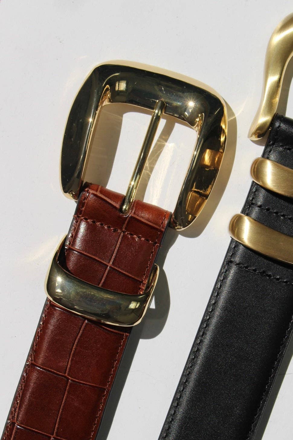 Delaney Belt by NA NIN in Brown