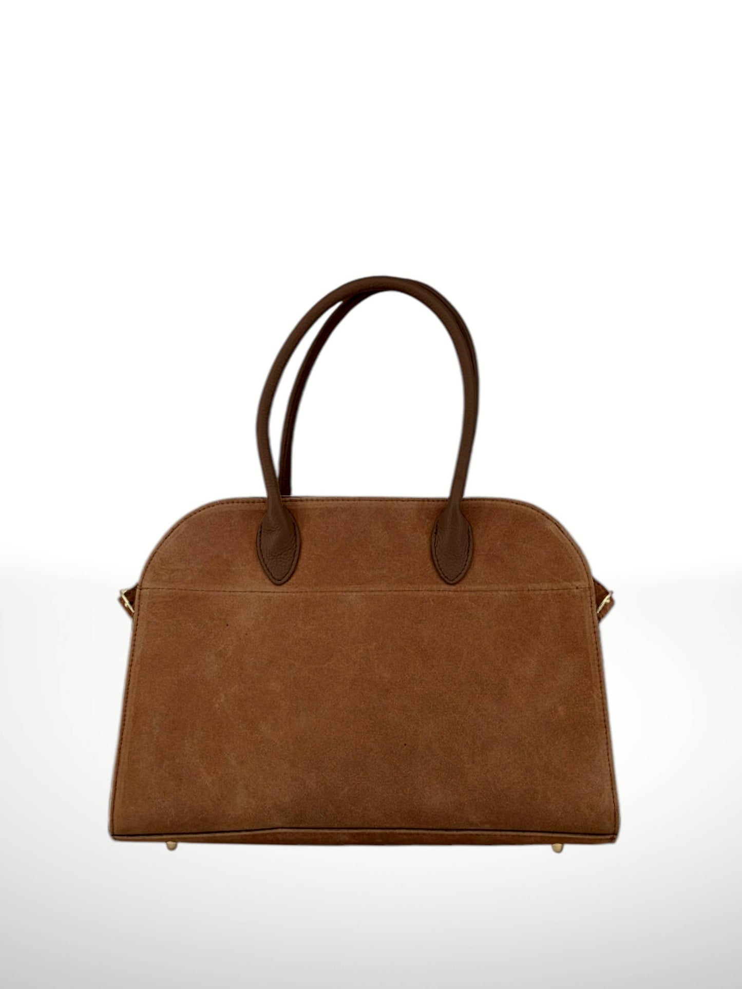 Ismenia Suede Bag in Classic Brown