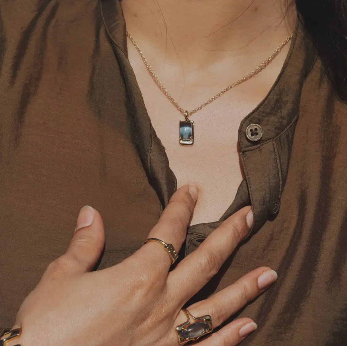 The Foster Necklace - Blue