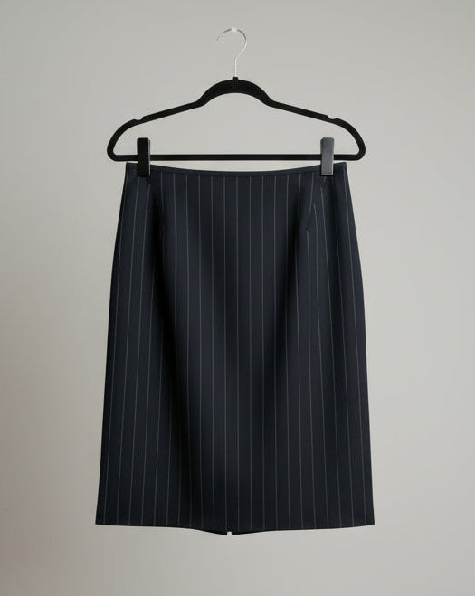 Vintage Armani Collezioni Pinstripe Blazer & Skirt Set