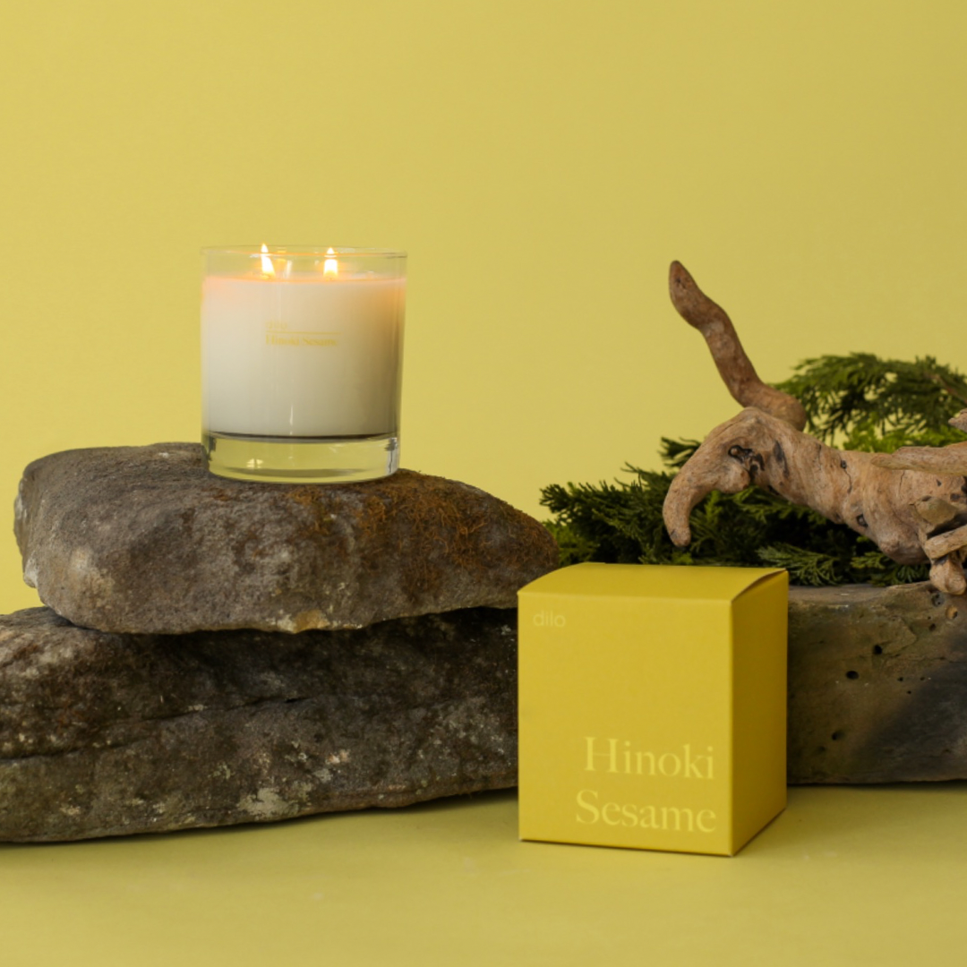 Hinoki Sesame Candle by Dilo
