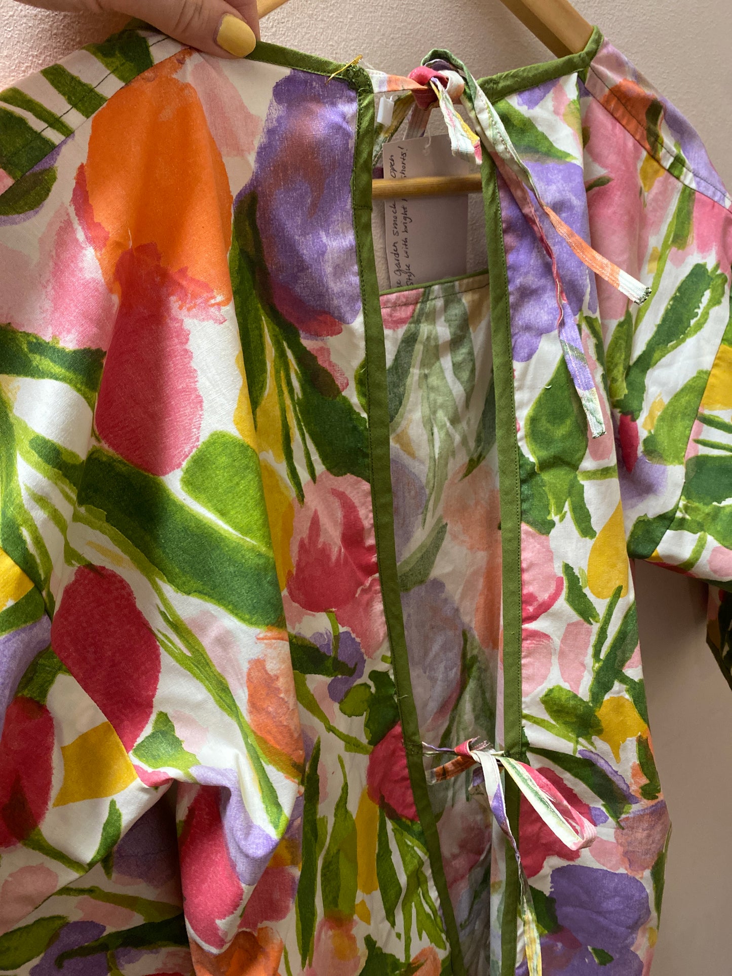 Vintage Garden Smock With Open Back