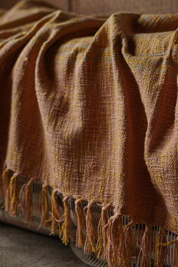 The Annahmol Rustic Linen & Cotton Throw