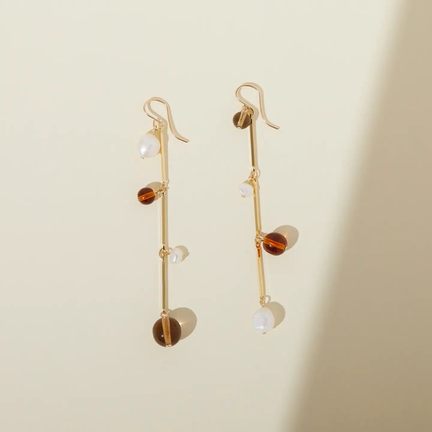The Fête Earrings - 3" in Tan