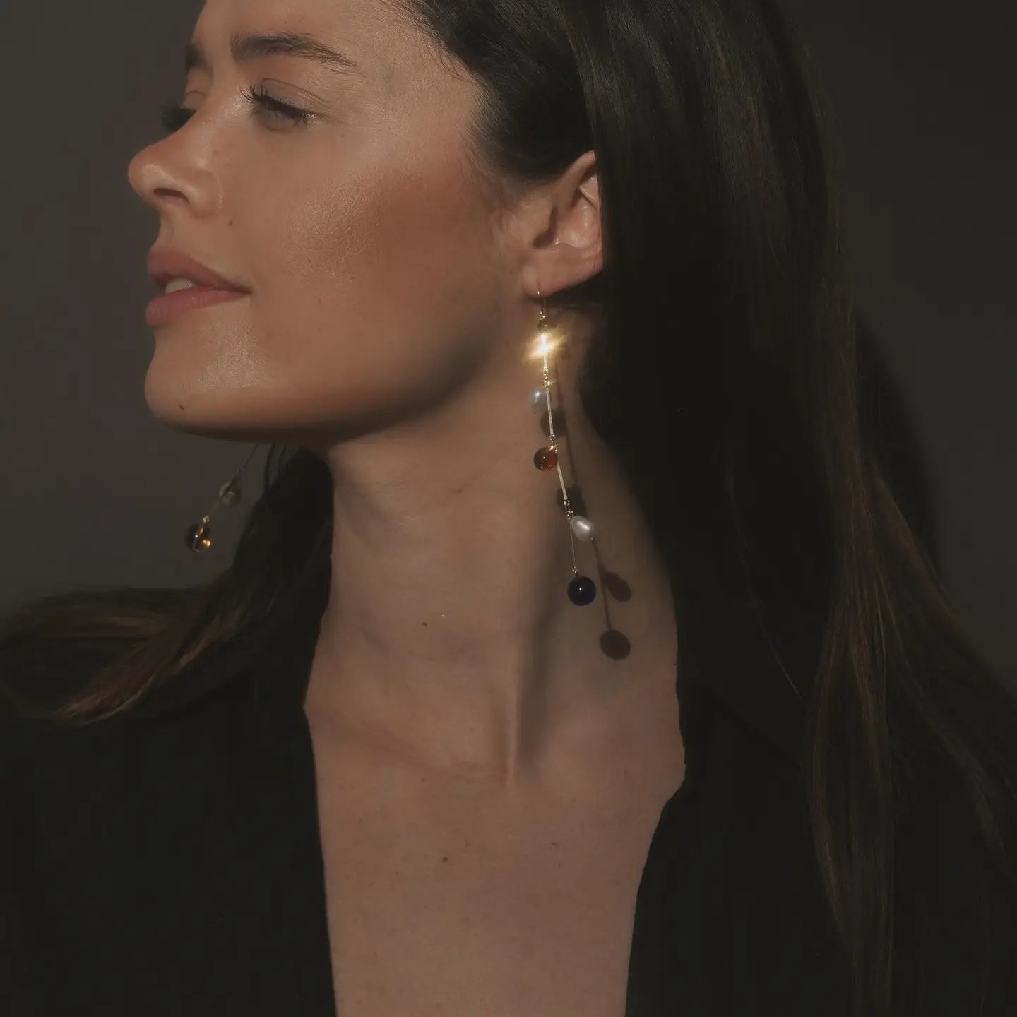 The Fête Earrings in Blue