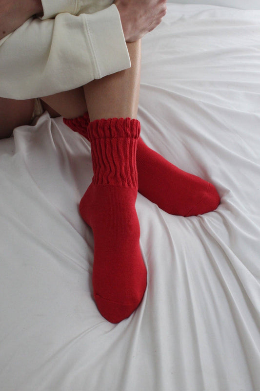 Na Nin FiFi Socks in Fire Truck Red