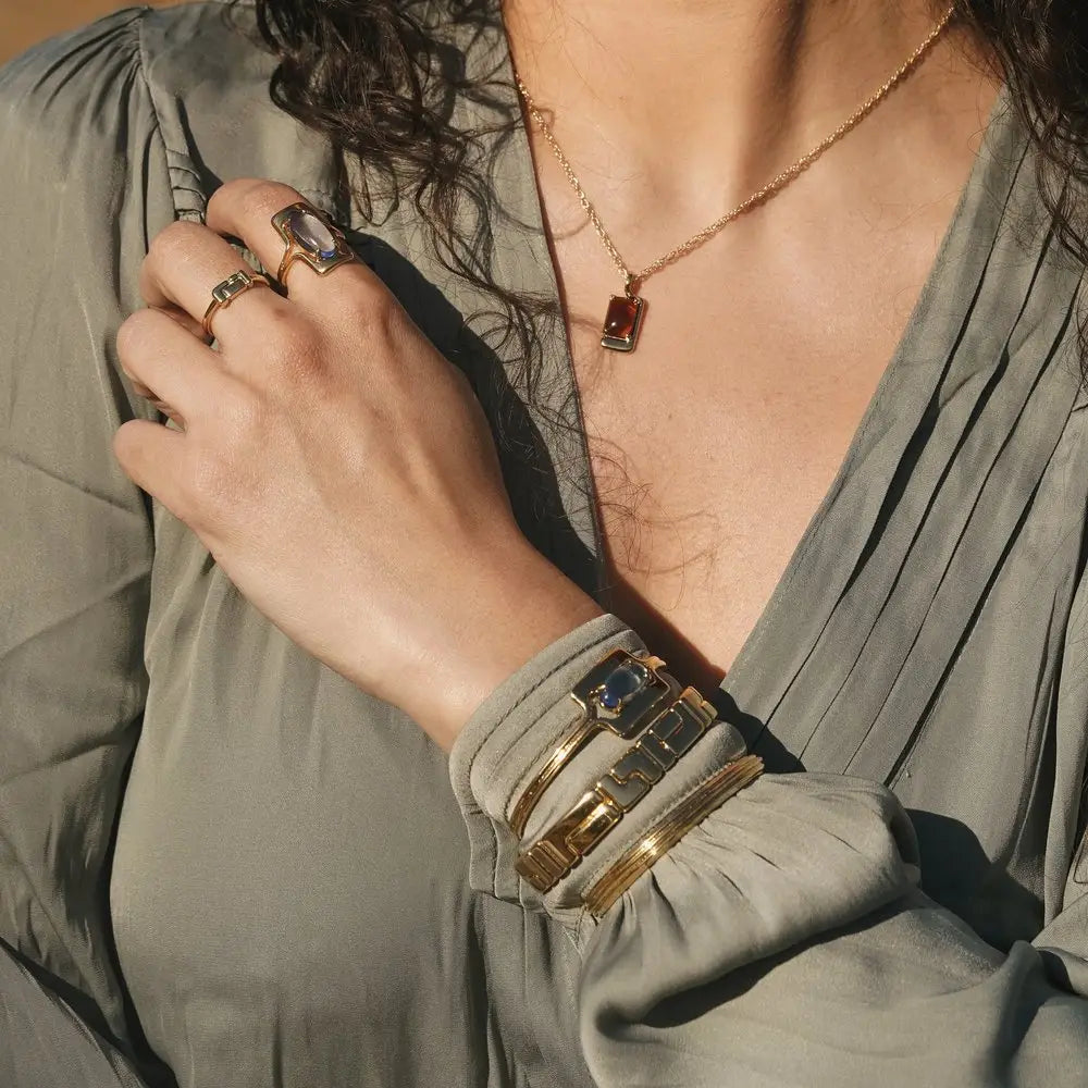 The Wells Cuff in Gold