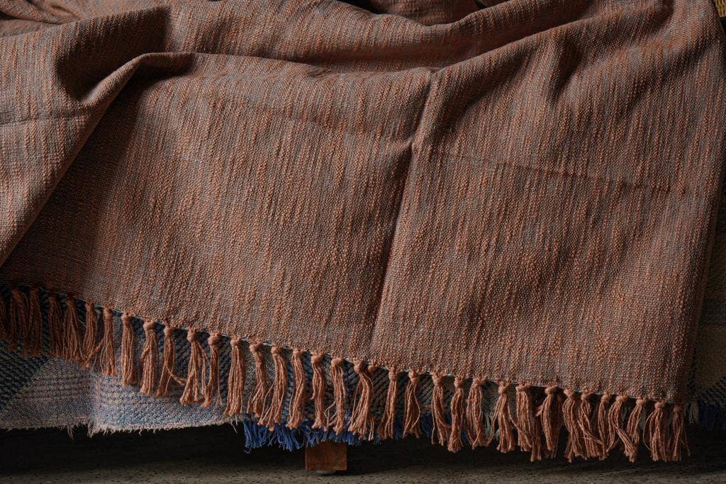 The Annahmol Rustic Linen & Cotton Throw