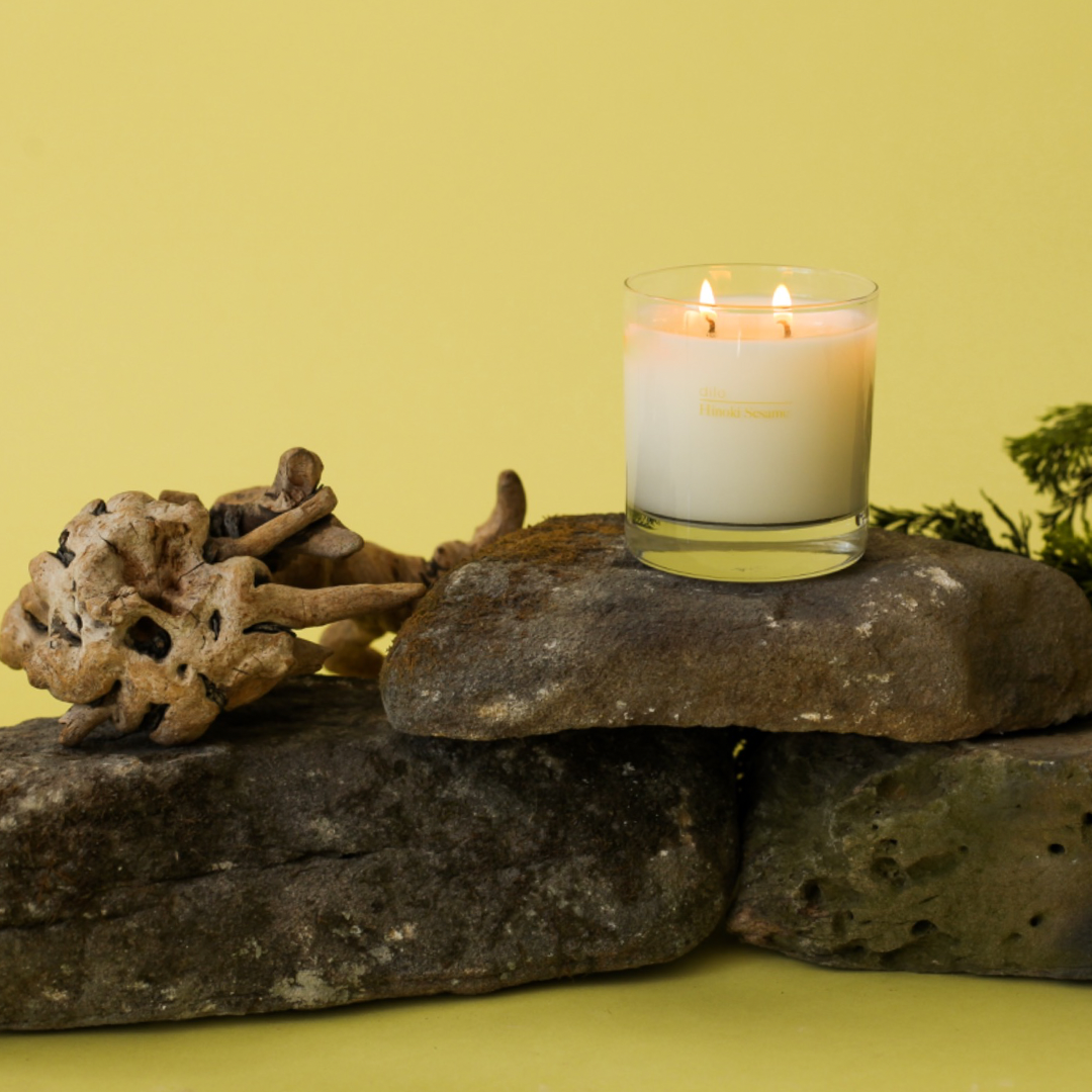 Hinoki Sesame Candle by Dilo