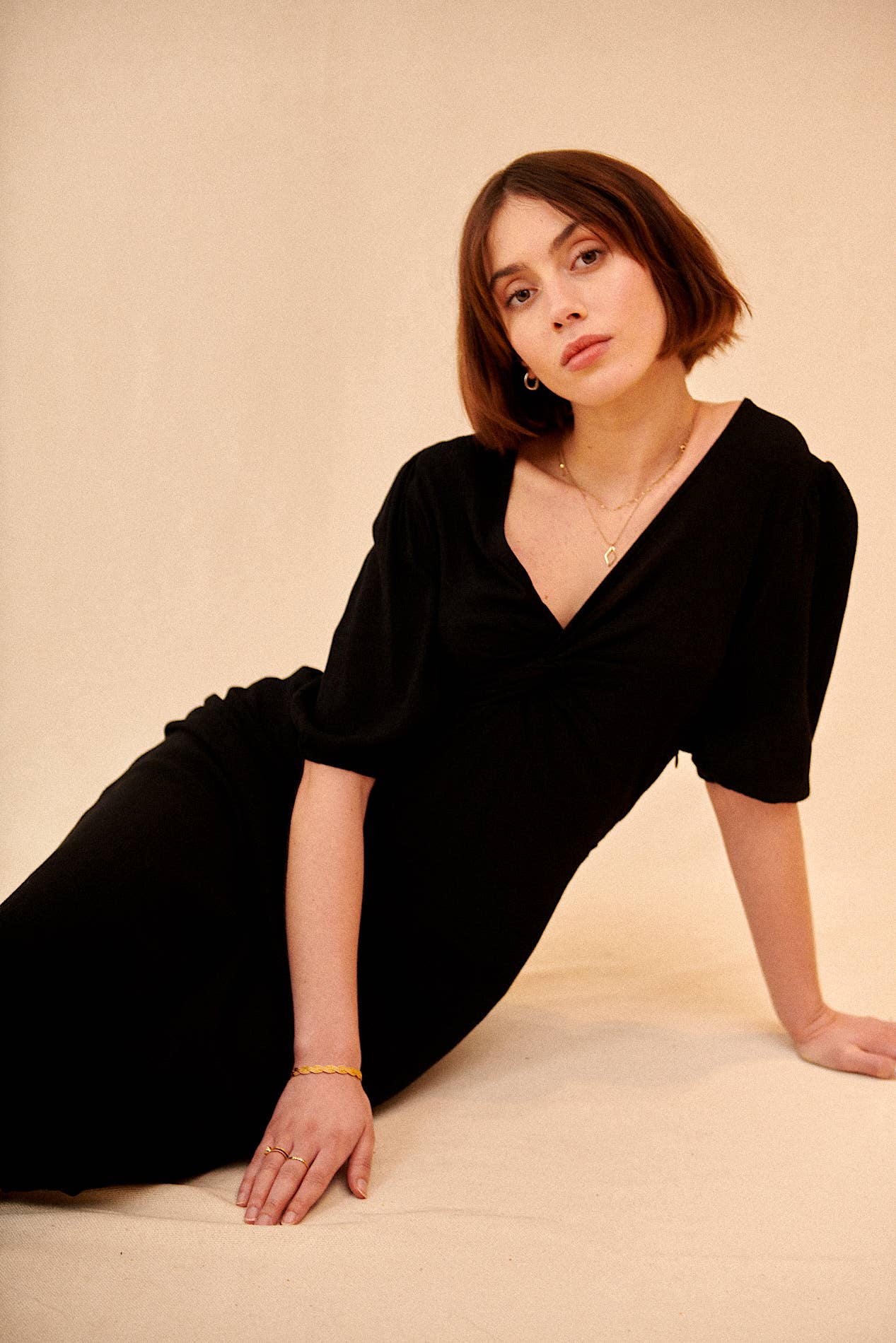 The Salma short sleeve midi dress
