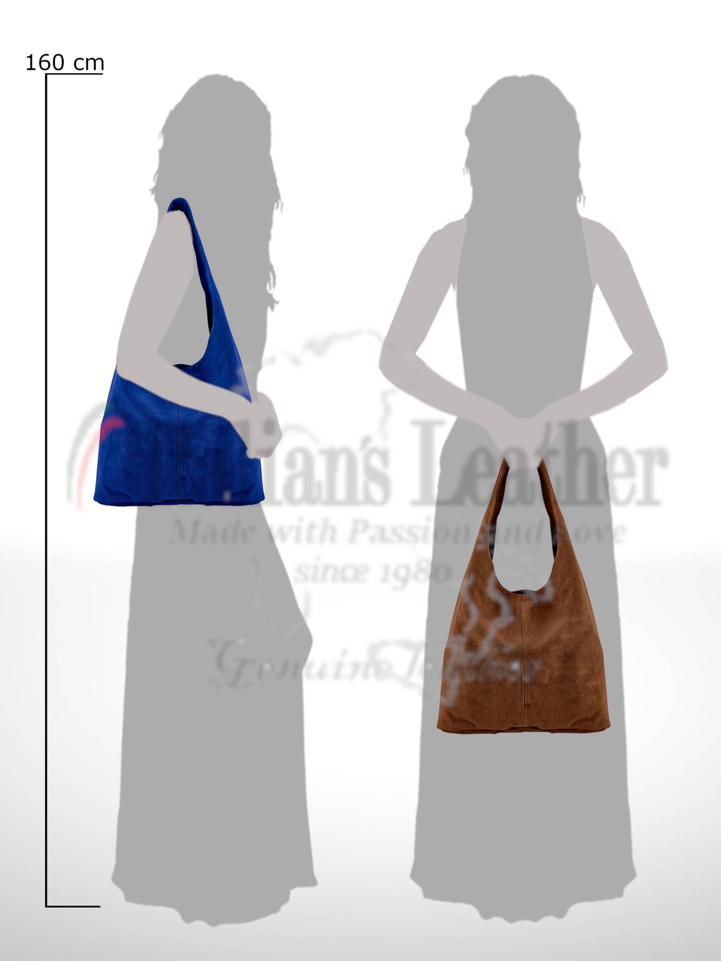 Silvia Suede Bag in Dark Brown
