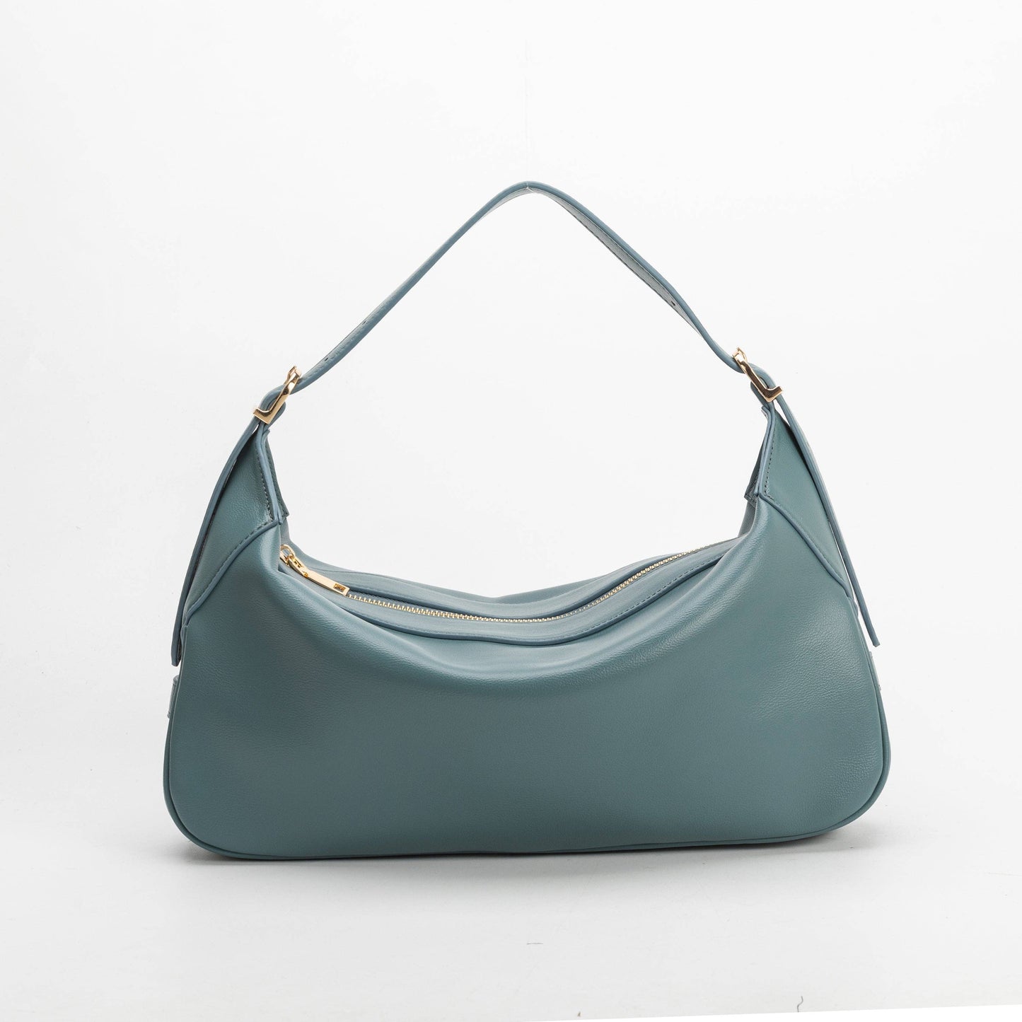 The Nicolette Recycled Vegan Shoulder Bag in Slate Blue