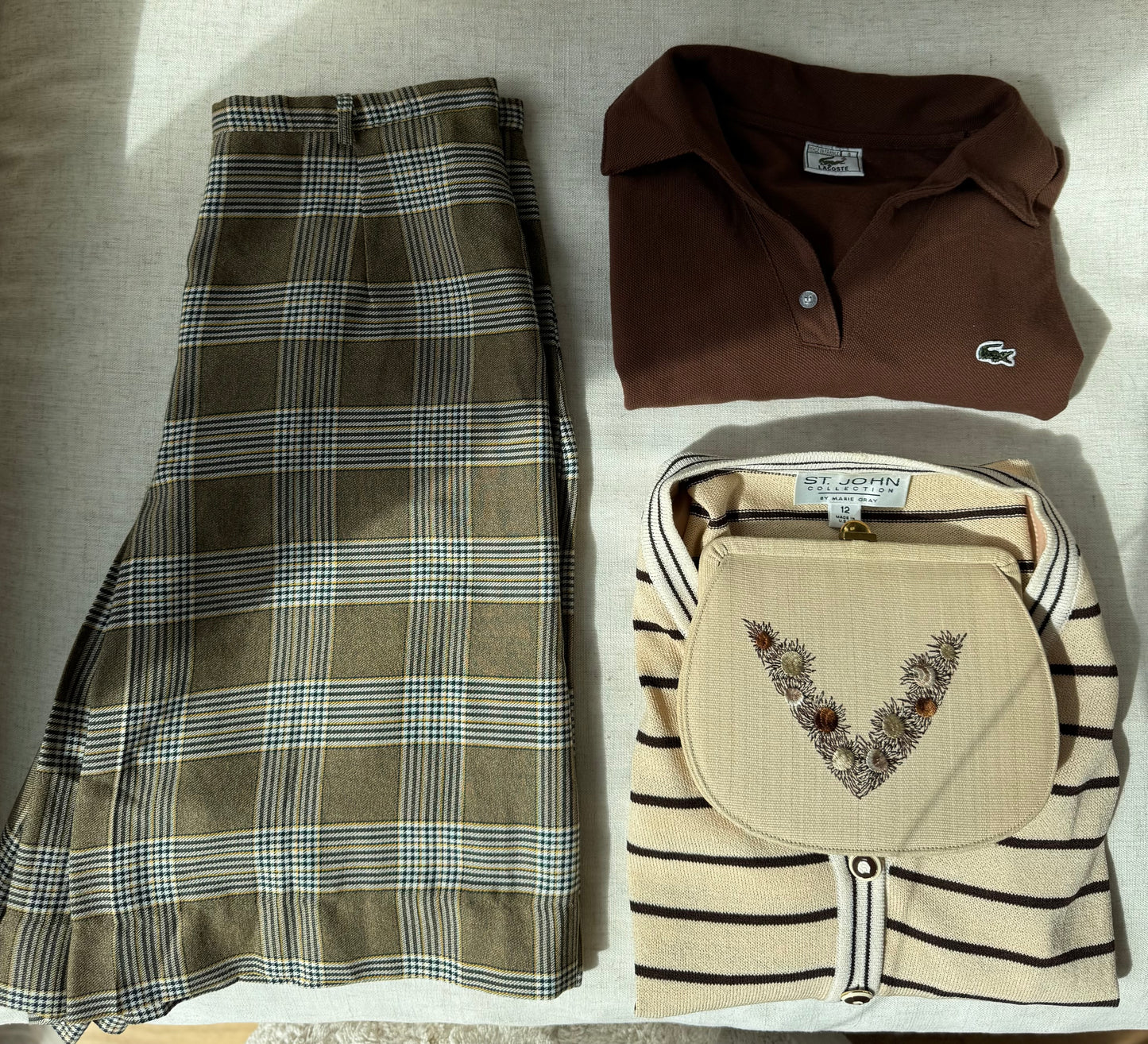 Vintage 1960s plaid shorts