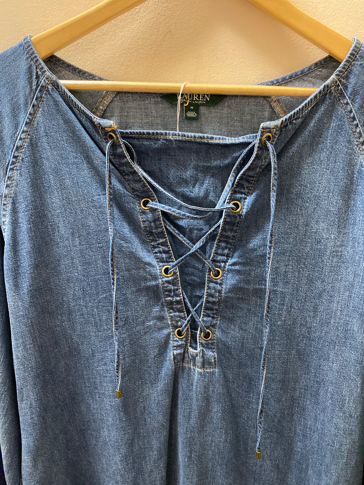 Vintage Ralph Lauren Denim Long Sleeve Dress