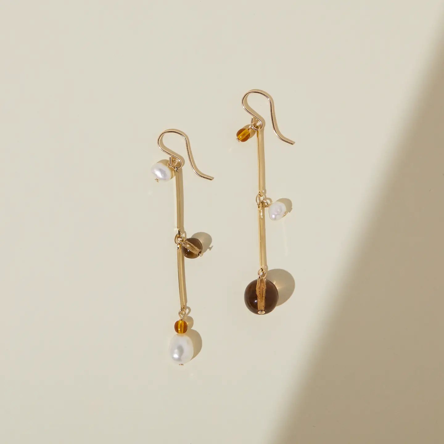 The Fête Earrings - 2" in Tan