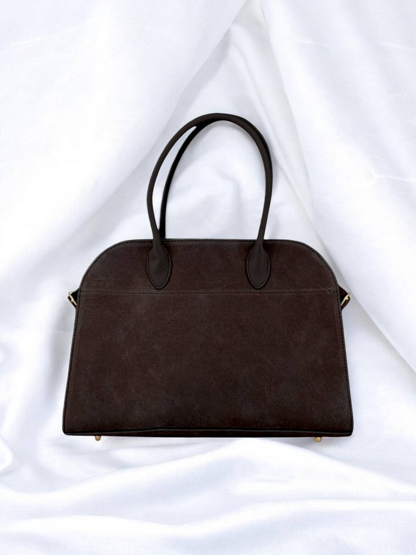 Ismenia Suede Bag in Coffee