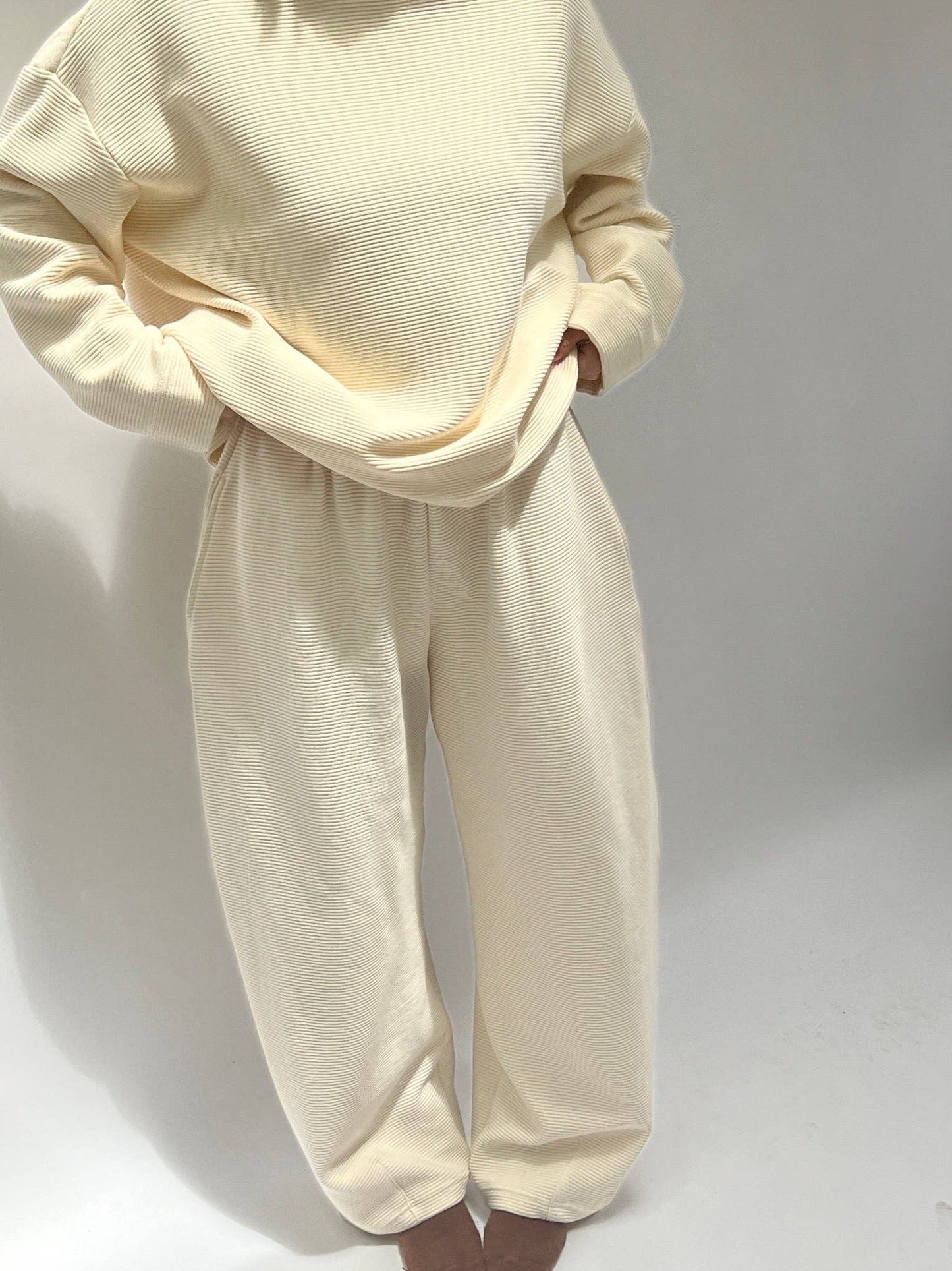 Camden Rippled Cotton Curve Pant by NA NIN