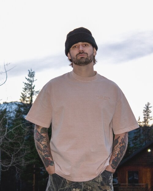 Good Days Retro Oversized Tee in Dusty Pink