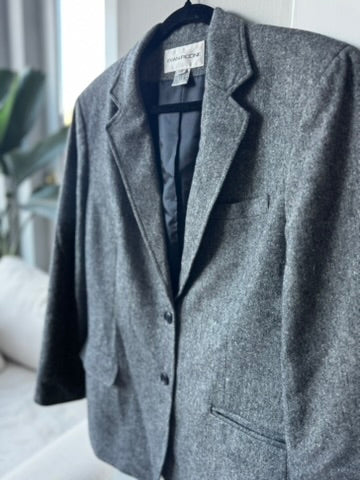 1990s Evan-Picone Wool Blend Blazer