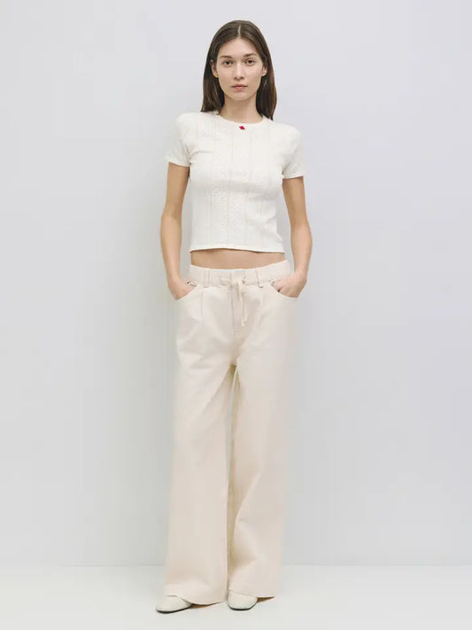 The Iris Pants in Bone