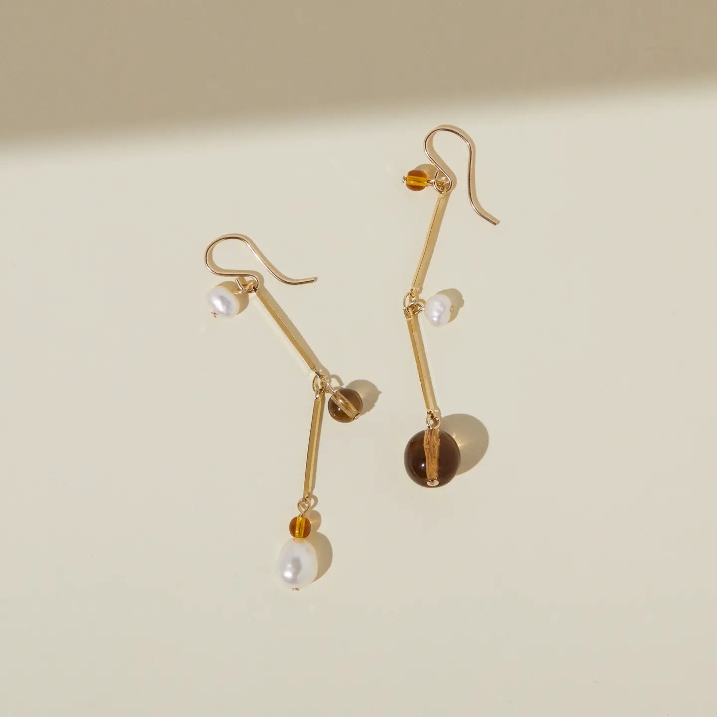 The Fête Earrings - 2" in Tan