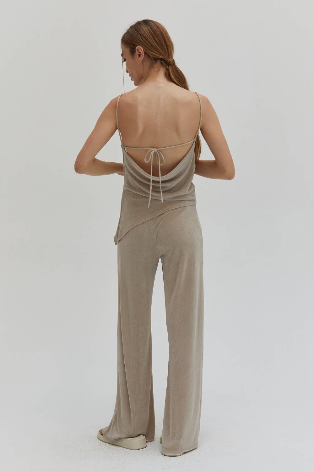 The Charlotte Travel Pants in Bone