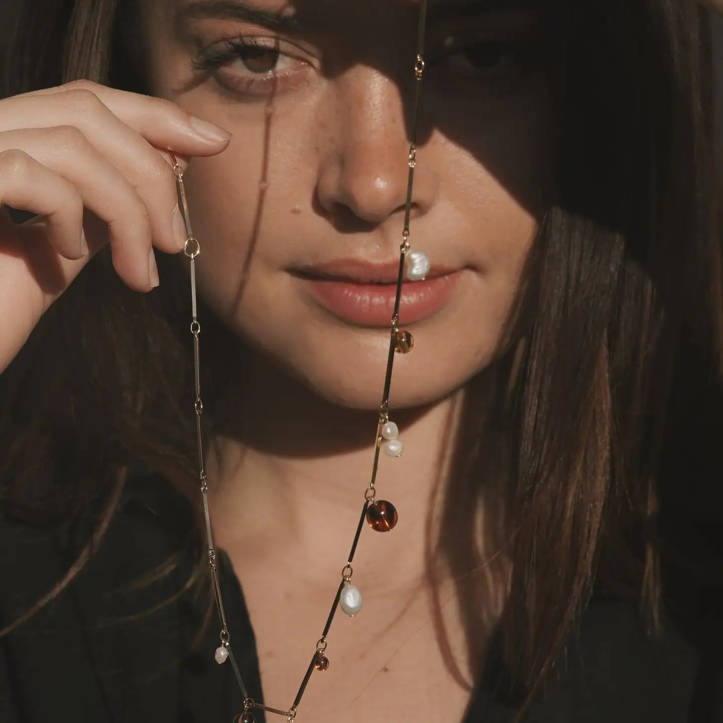 The Fête Necklace in Tan