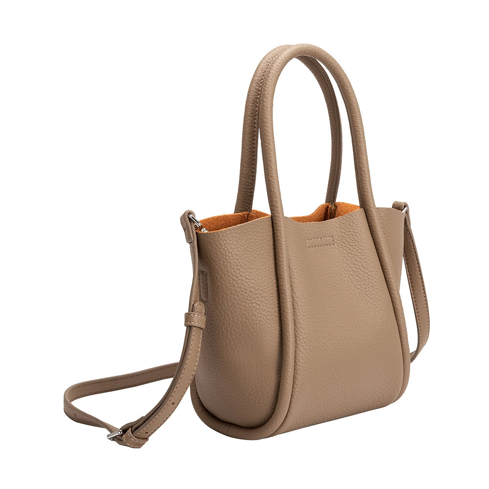 The Mariah Recycled Vegan Tote Bag in Taupe