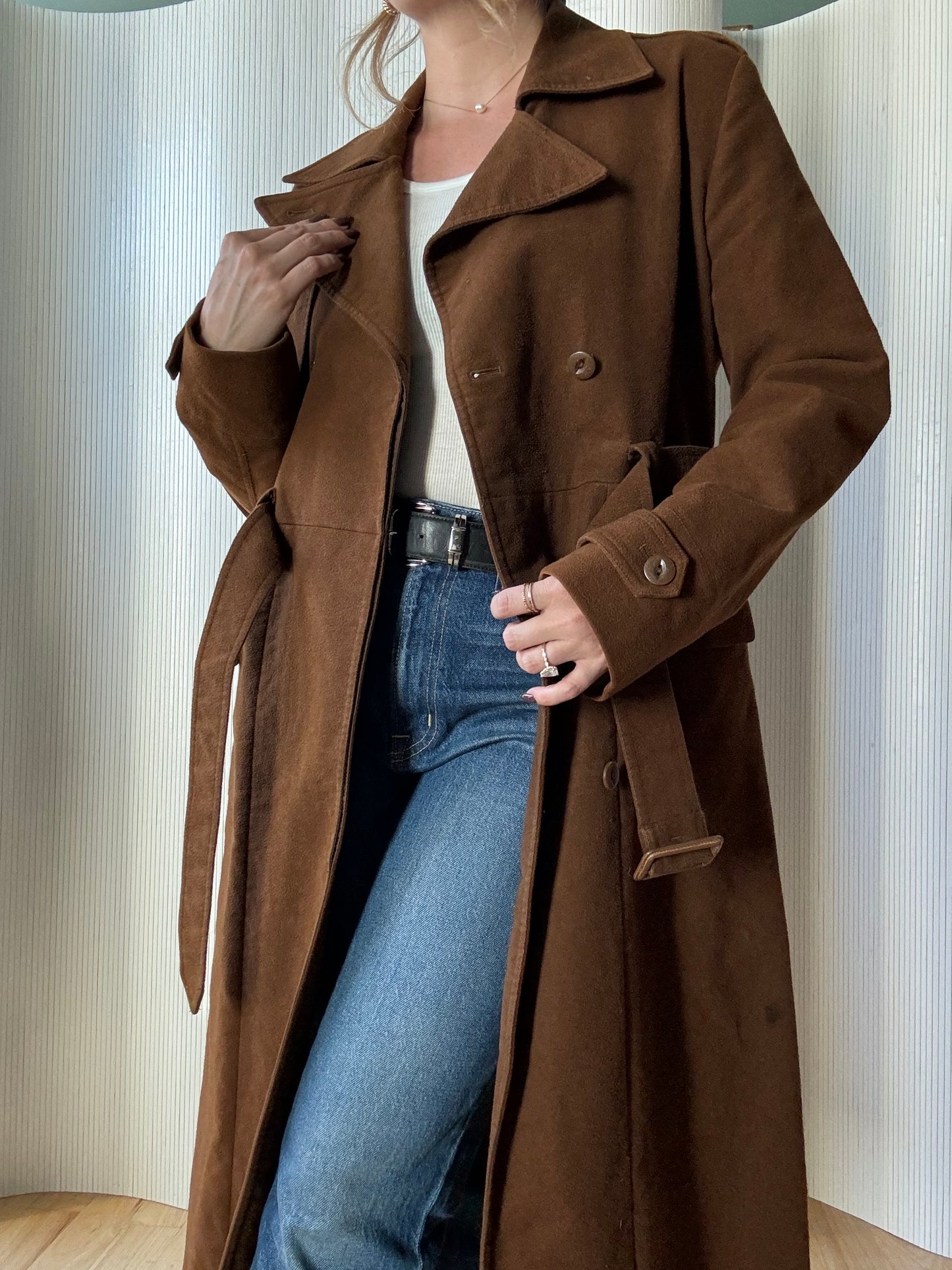 Vintage 1990s GAP Brown Trench