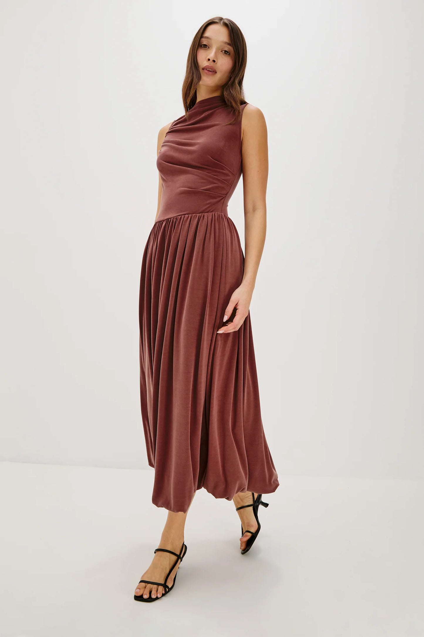 The Brina Dress in Oxblood by Rails
