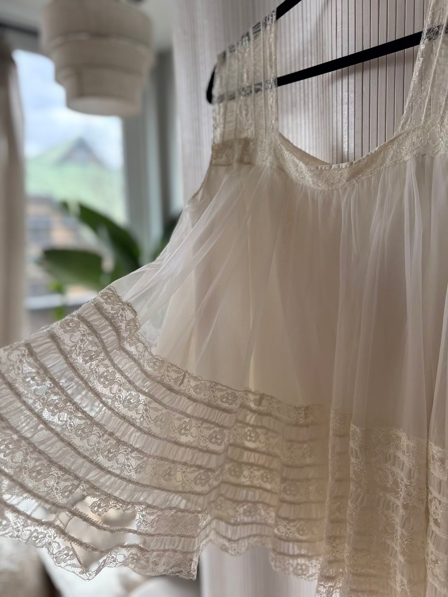 Vintage Coquette Lace Babydoll Top