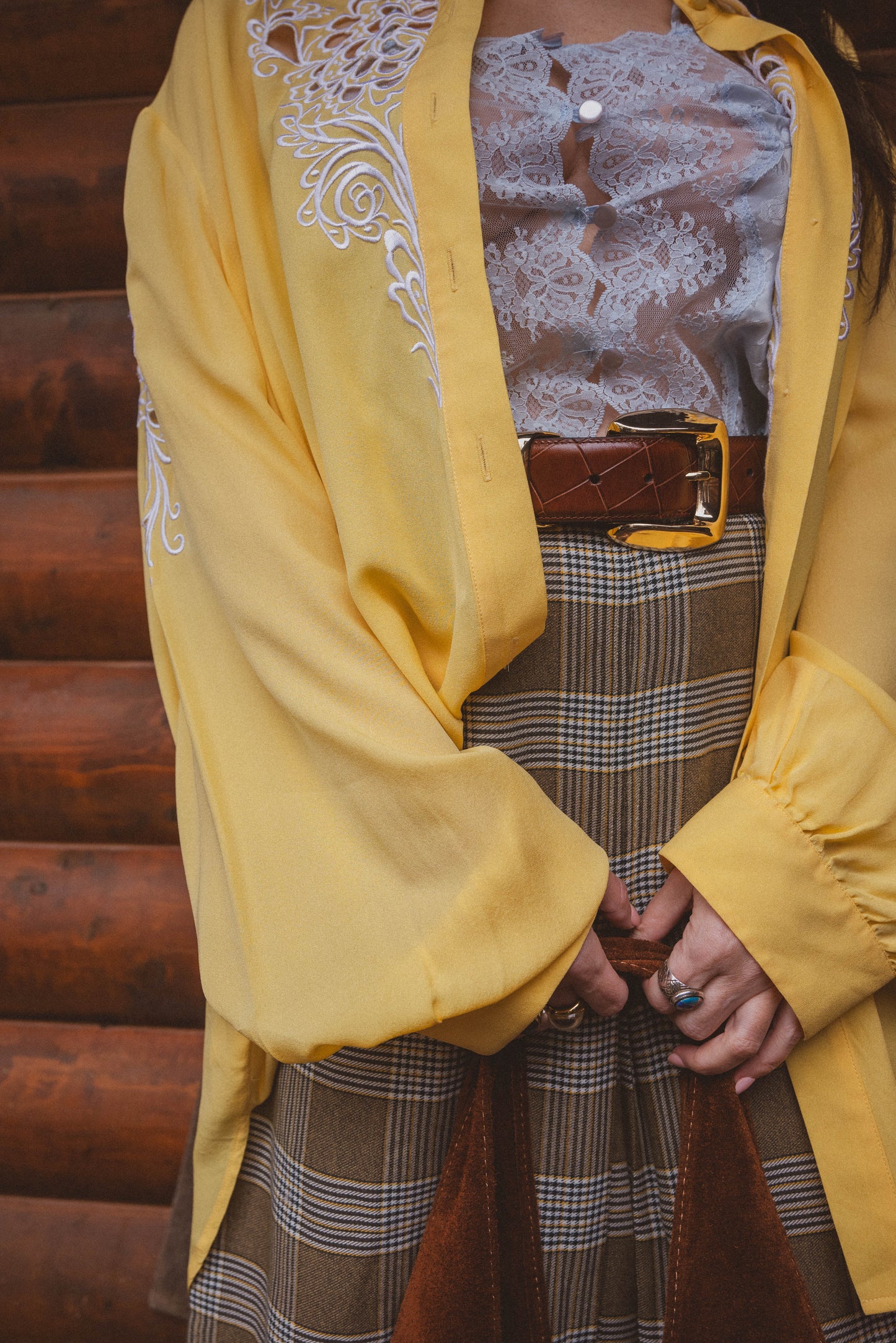 Vintage 1990s Bob Mackie Silk Floral Button Down