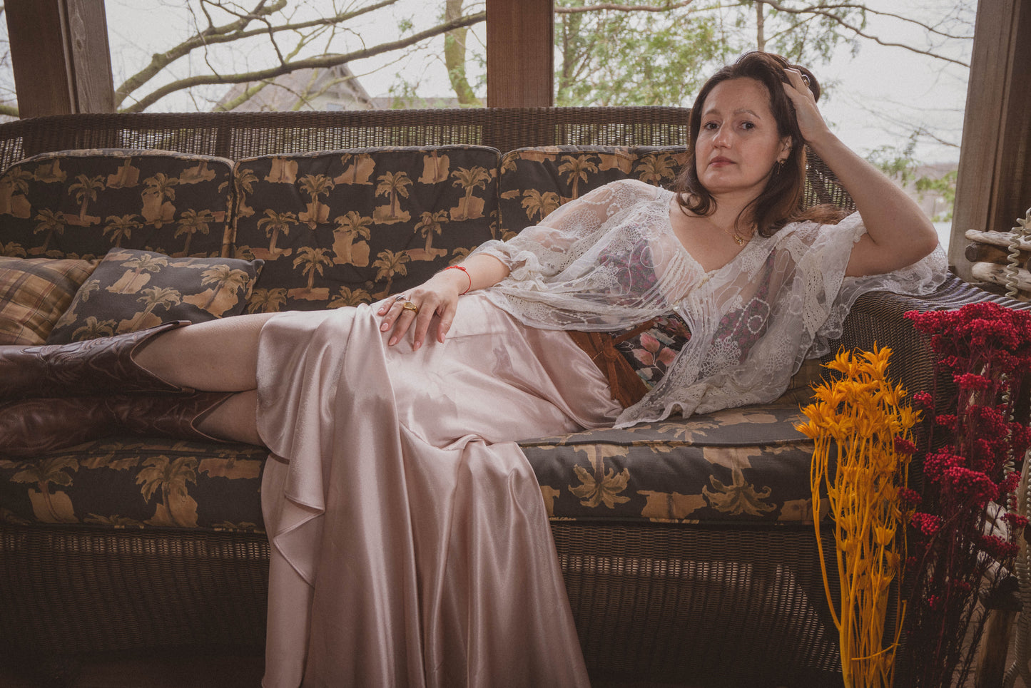 Vintage Rosewater Slip Dress