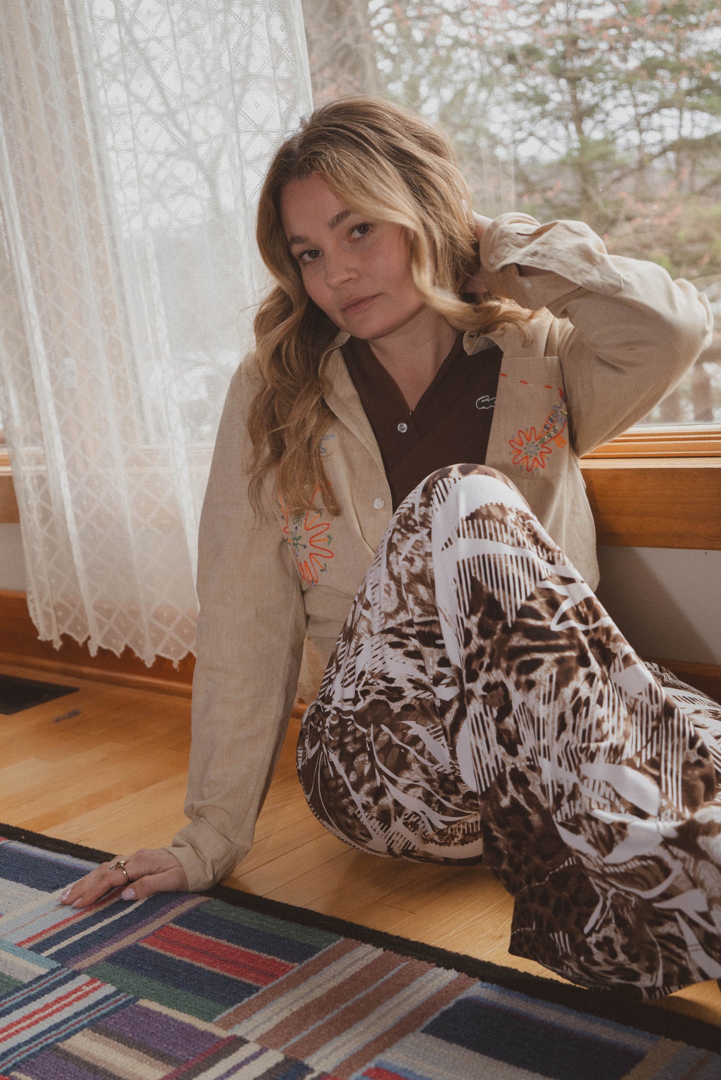 Cabin Safari Wide Leg Lounger Pants