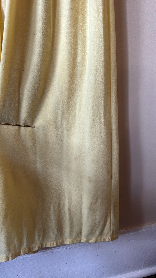 1970s Mia Yellow House Robe / Duster