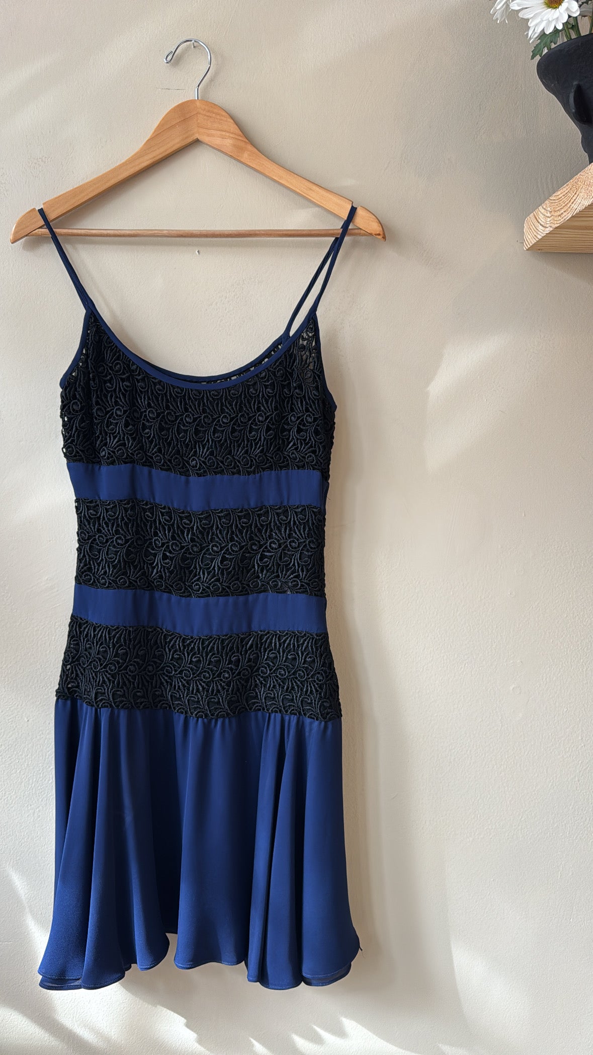 1980s Milo Dallas Crochet Cocktail Dress