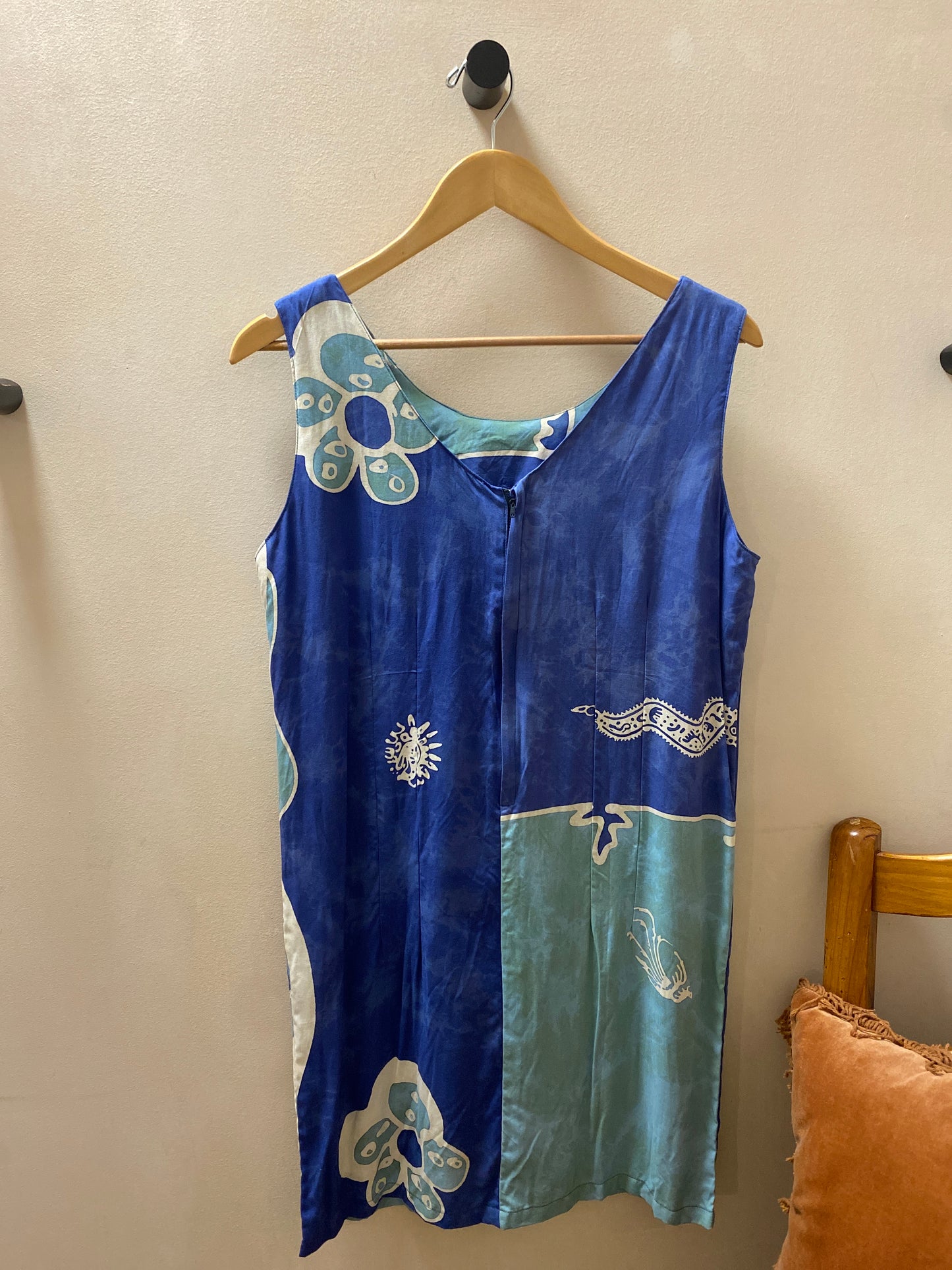 Vintage Ocean Blue Bali Dress
