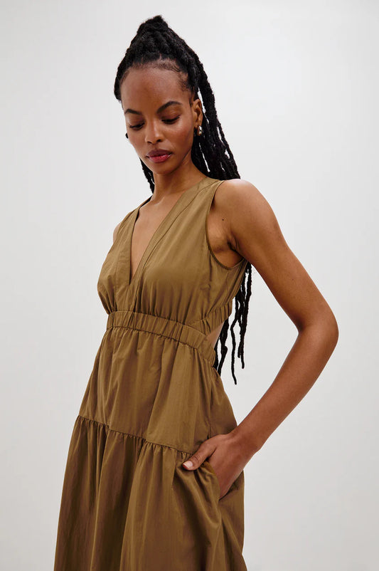 The Genevieve Sundress in Sepia